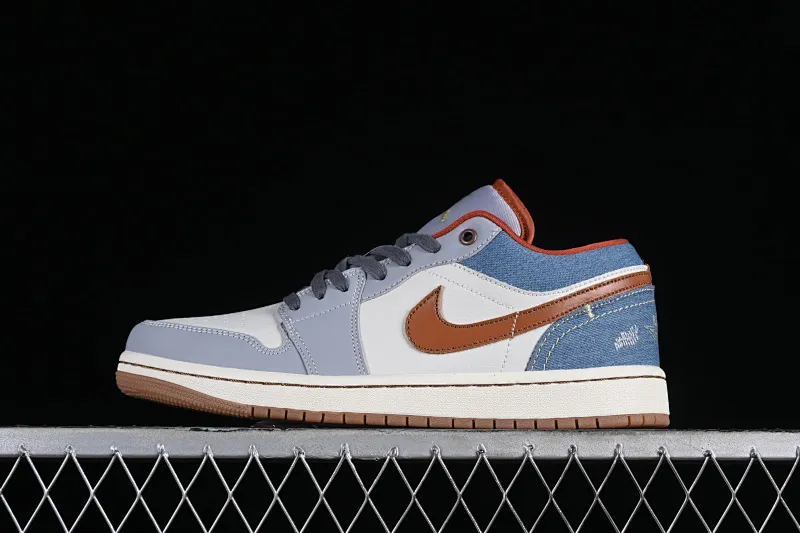 All categories Air Jordan Jordan series basketball shoes Air Jordan 1 Low Air Jordan 1 Low "Multi-Color" AJ1 Joe 1 blue denim low-top cultural and casual sneakers FZ5045-091